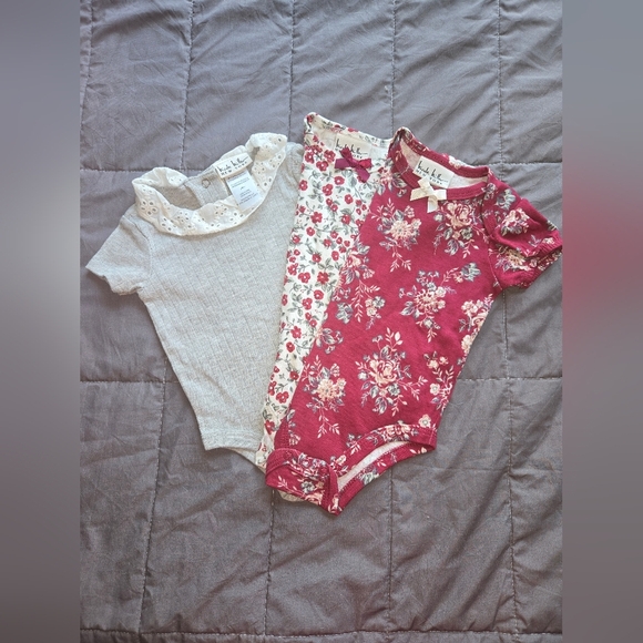 Bundle Of 6 Onesies Nicole Miller/Kyle&Deena Size 3 To 6 Months Nwot - Picture 1 of 3
